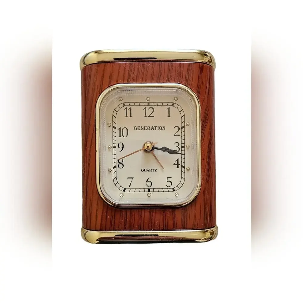 Clock with light, made to look vintage, one AA battery (not included)